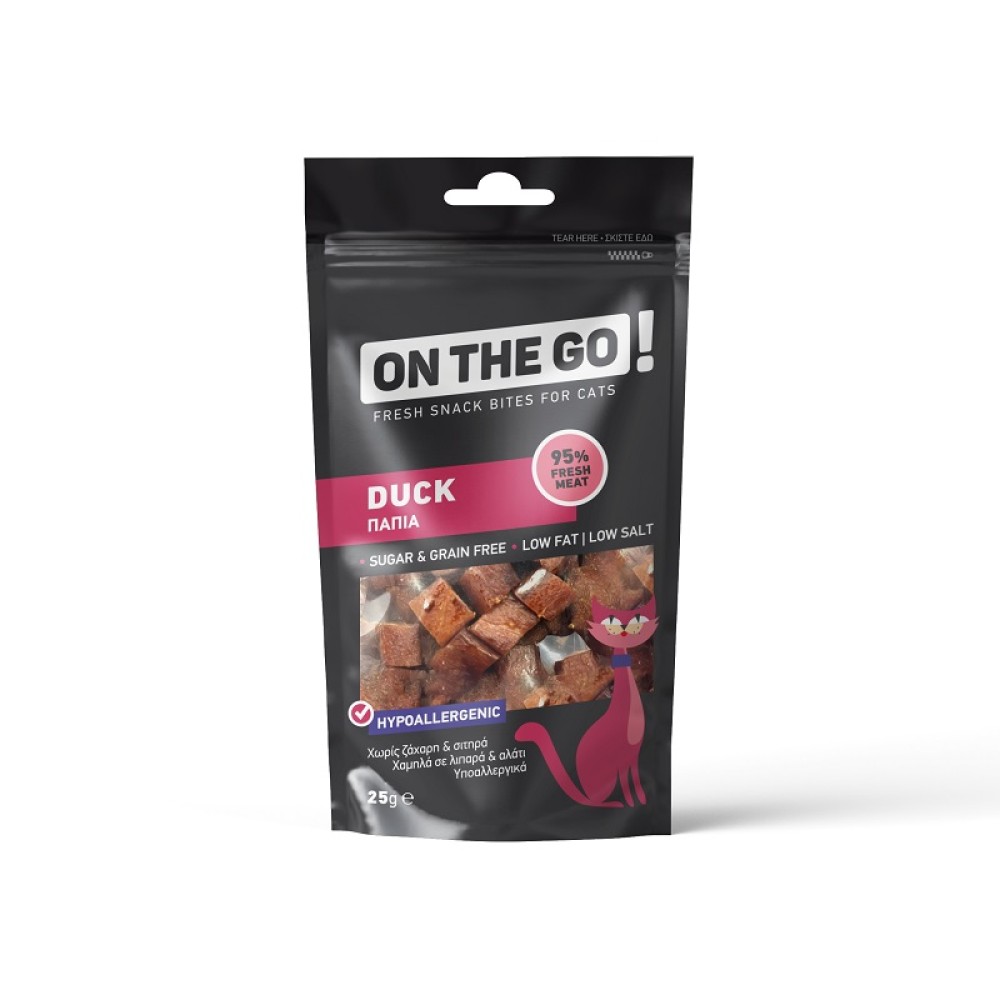 On the Go Cat Bites Duck 25gr On the Go Cat Bites Duck 25gr