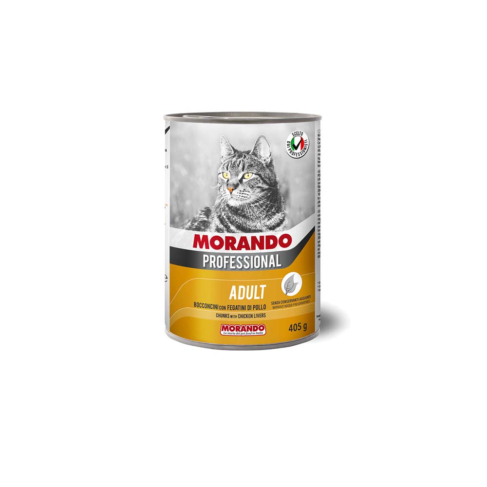 Morando Professional Adult Cat - Κομματάκια Συκώτι Κοτόπουλου 405gr