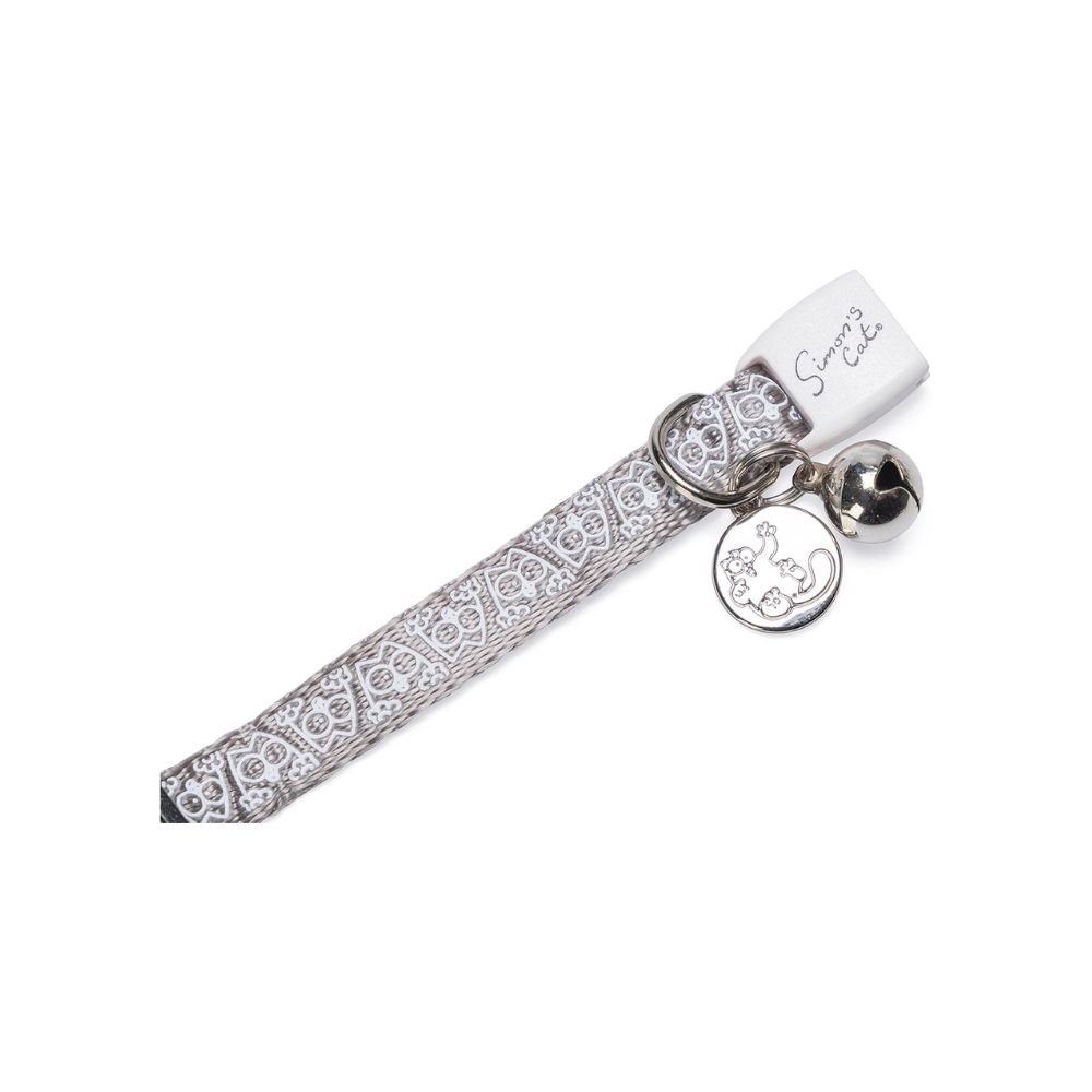 Karlie Περιλαίμιο Γάτας Simon's Cat 20-30cm x 10mm γκρι