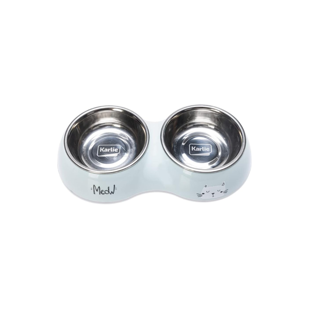 Karlie Σετ Φαγητού για Γάτες Rena ανοιχτό μπλε 2x 220ml