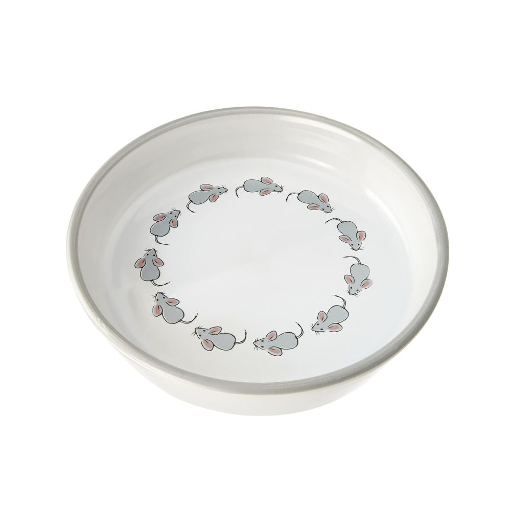 Karlie Keramik Μπολ με μοτίβο ποντικάκια 200ml