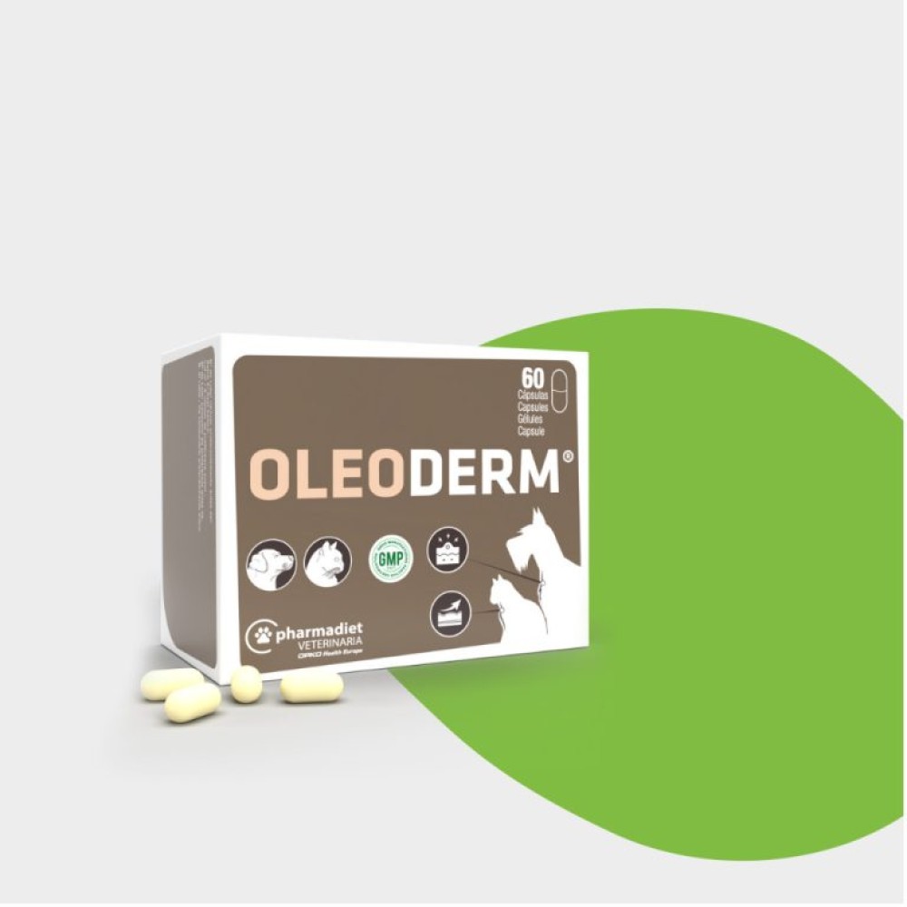 Oleoderm για την υποστήριξη της δερματικής λειτουργίας σε περίπτωση δερματώσεως και υπερβολικής τριχοπτώσεως 60caps