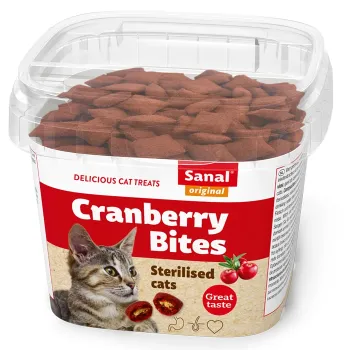 Sanal Cranberry bites για στειρωμένες γάτες 75gr
