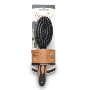 Beauty Βούρτσα διπλής όψεως: ξεμπλέκει και γυαλίζει το τρίχωμα - large