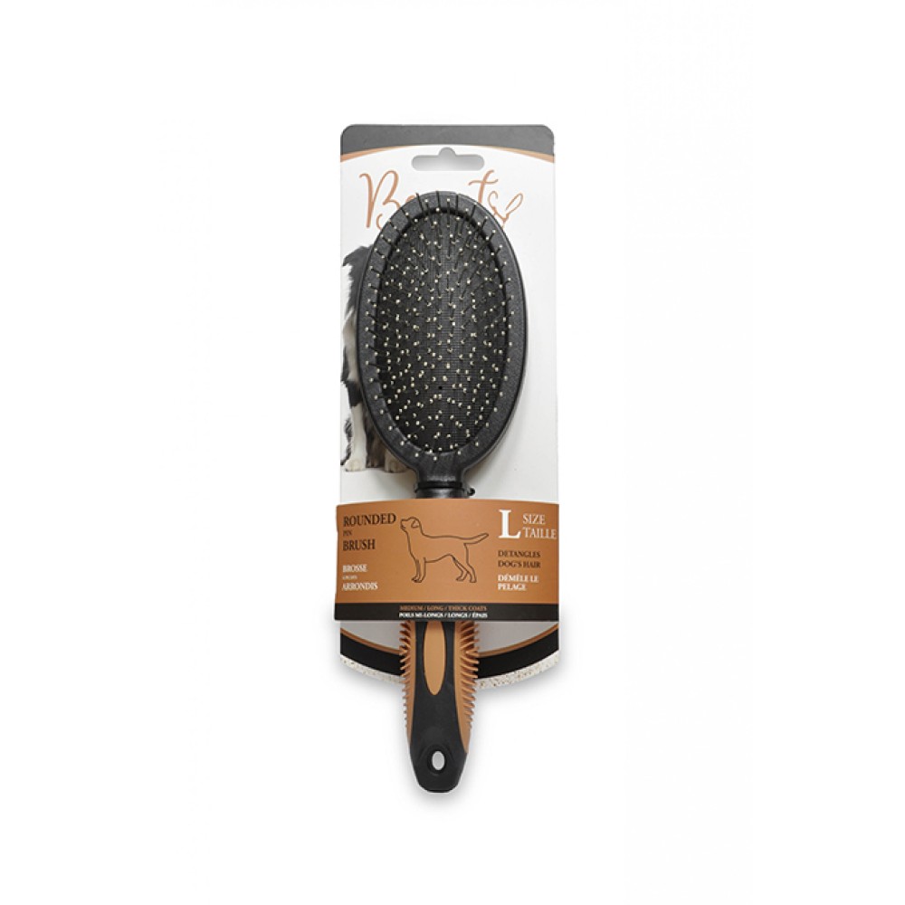 Beauty Στρογγυλεμένο πινέλο: ξεμπερδεύει τα μαλλιά του σκύλου - large