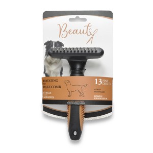 Beauty Περιστρεφόμενη χτένα με γκανιότα: ξεμπερδεύει απαλά