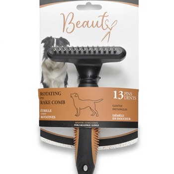 Beauty Περιστρεφόμενη χτένα με γκανιότα: ξεμπερδεύει απαλά