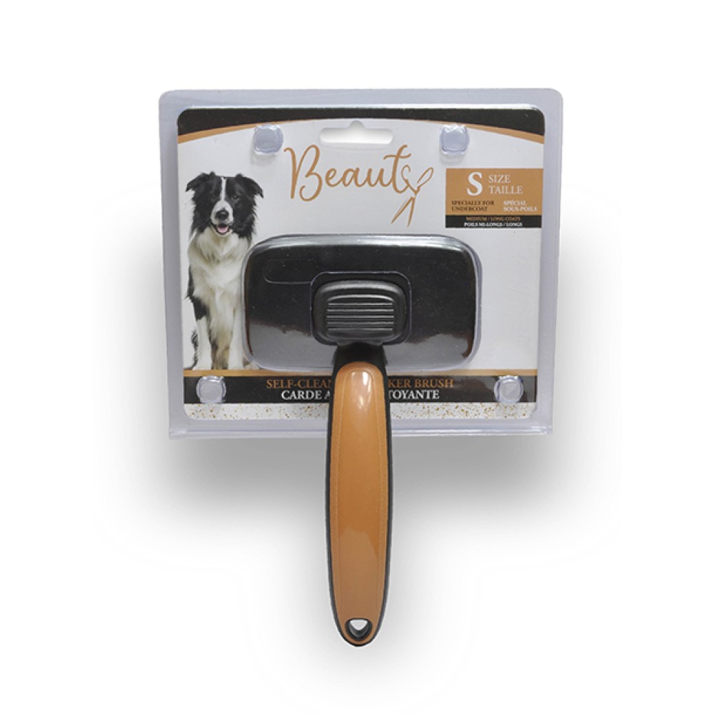 Beauty Αυτοκαθαριζόμενη βούρτσα slicker: ειδικά για υποστρώματα - small