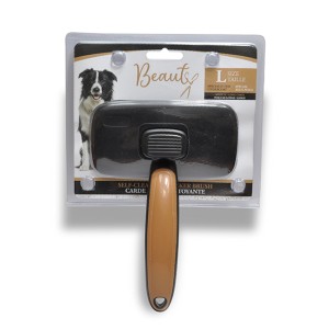 Beauty Αυτοκαθαριζόμενη βούρτσα slicker: ειδικά για υποστρώματα - large