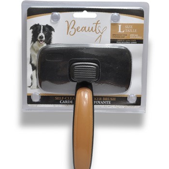 Beauty Αυτοκαθαριζόμενη βούρτσα slicker: ειδικά για υποστρώματα - large