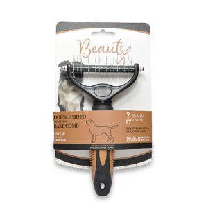 Beauty Χτένα γκανιότας διπλής όψης: αφαιρεί τους κόμπους και λειαίνει τα μαλλιά