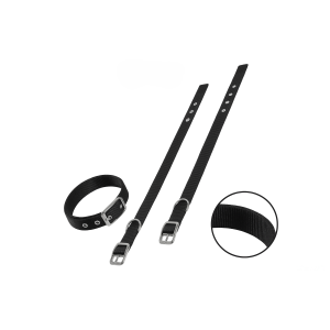 Pappet Περιλαίμιο νάυλον διπλό 25mm x 60cm μαύρο