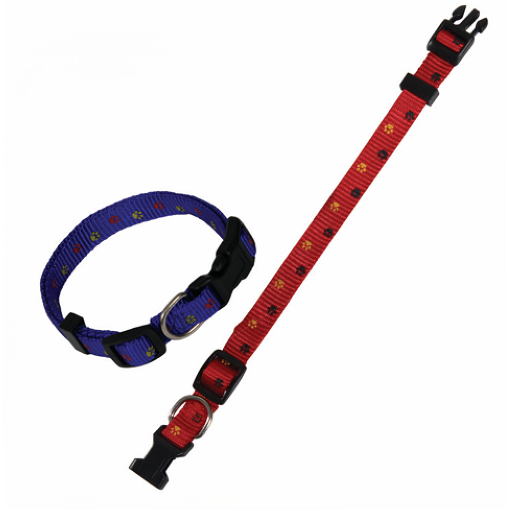 Pappet Περιλαίμιο νάυλον ρυθμιζόμενο με σχέδιο 10mm x 20-35cm μπλε