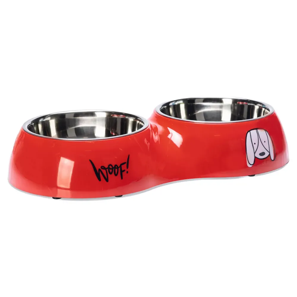 Karlie Σετ Φαγητού για Σκύλους Jairo κόκκινο 2x 480ml