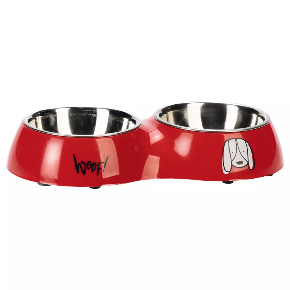 Karlie Σετ Φαγητού για Σκύλους Jairo κόκκινο 2x 480ml