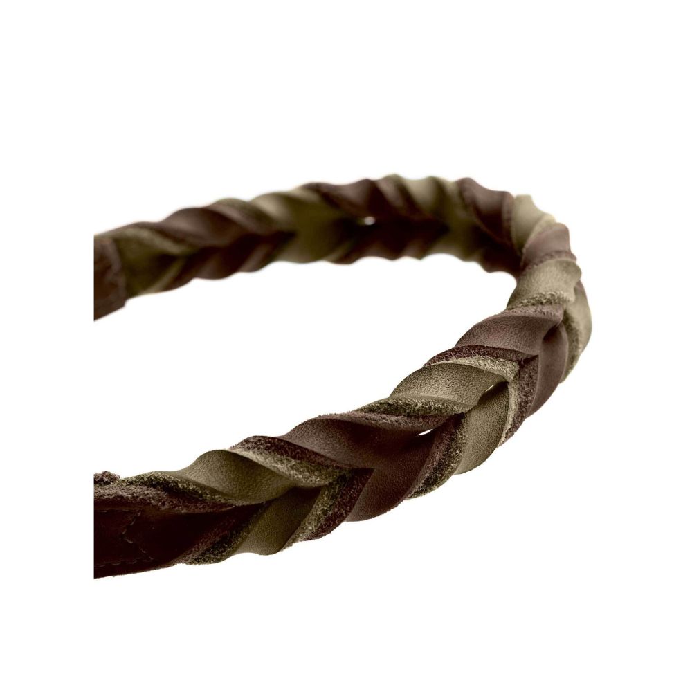 Hunter Περιλαίμιο Solid Education Duo M σκούρο καφέ/ελιά