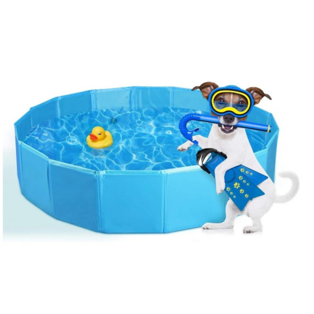 Foldable Pet Pool-Πτυσσόμενη Πισίνα για Σκύλους & Γάτες 80x20cm Foldable Pet Pool-Πτυσσόμενη Πισίνα για Σκύλους & Γάτες 80x20cm