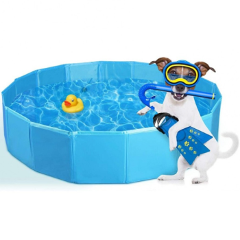 Foldable Pet Pool-Πτυσσόμενη Πισίνα για Σκύλους & Γάτες 80x20cm