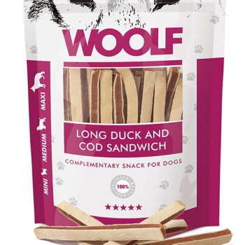 Woolf Long Duck and Cod Sandwich 100gr
