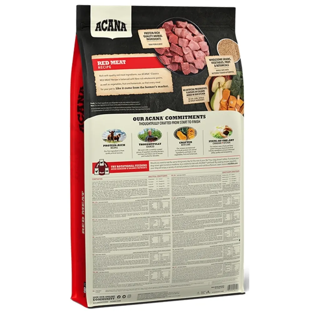 Acana Classics Red Meat με αρνί, χοιρινό & βοδινό 9.7kg
