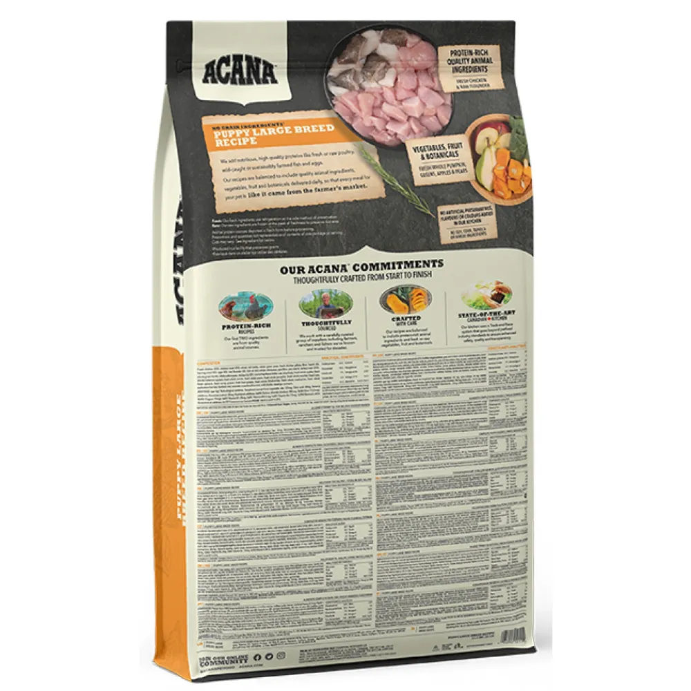 Acana Puppy Large Breed για κουτάβια μεγαλόσωμων φυλών 11.4kg