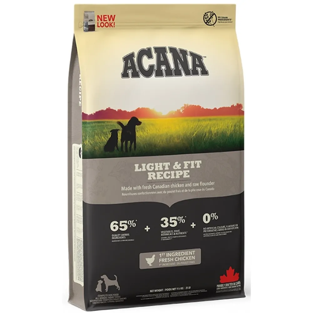 Acana Light & Fit για υποστήριξη υγιούς σωματικού βάρους για ενήλικους σκύλους 2kg