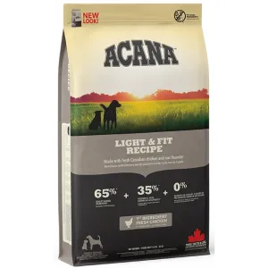 Acana Light & Fit για υποστήριξη υγιούς σωματικού βάρους για ενήλικους σκύλους 11.4kg