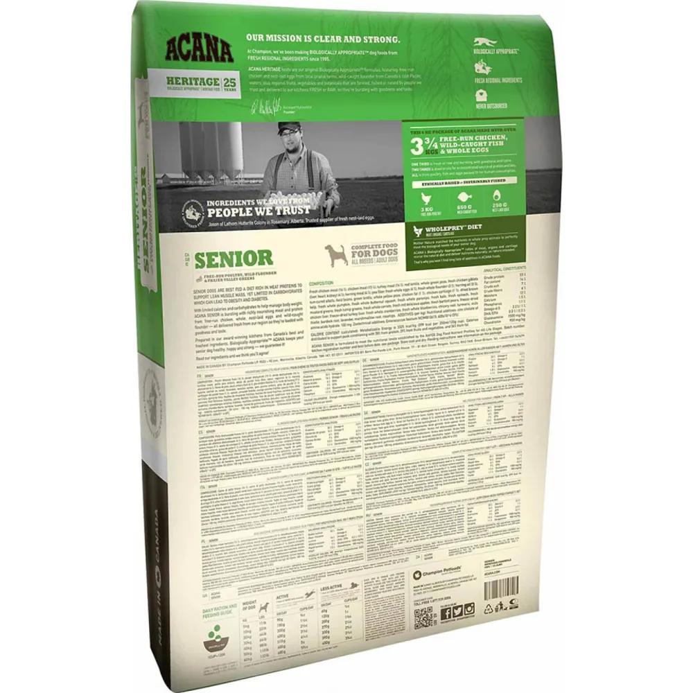 Acana Senior για ηλικιωμένους σκύλους όλων των φυλών 2kg